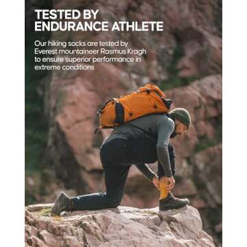DANISH ENDURANCE Merino Wool Hiking Socks for All Activities