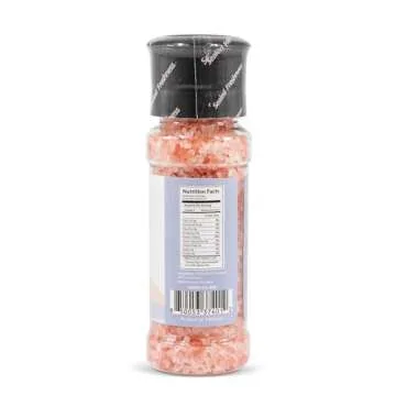 Himalayan Secrets Natural Pink Cooking Salt in Refillable Grinder - 8 oz Healthy Unrefined Coarse Salt Packed with Minerals - Kosher Certified