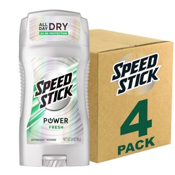 Speed Stick Men's Deodorant Fresh - 3oz 4 Pack, Odor Protection, Comfort