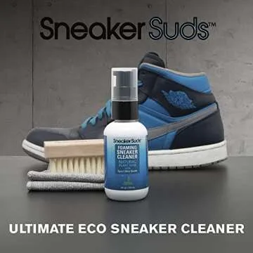 Sneaker Suds Premium Shoe Cleaning Kit, Versatile Sneaker Cleaning Kit with Foaming Sneaker Cleaner, Microfiber Cloth, and Scrub Brush, Easy to Use, Suitable for Various Kinds of Shoes