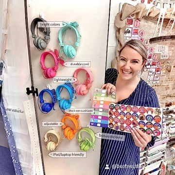 AILIHEN Kids Headphones Bulk 10-Pack for Classroom Use