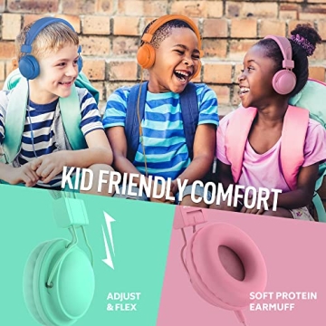 AILIHEN Kids Headphones Bulk 10-Pack for Classroom Use
