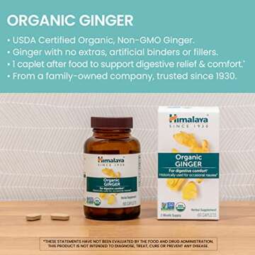 Himalaya Organic Ginger for Nausea and Digestive Comfort