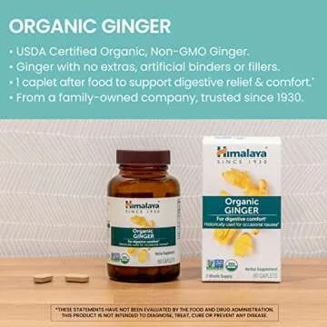 Himalaya Organic Ginger for Nausea and Digestive Comfort