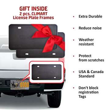 CLIM ART Honeycomb Custom Fit Floor Mats for Ford Escape 2013-2019, 1st & 2nd Row, Car Mats Floor Liner, All-Weather, Car Accessories for Man & Woman, Tapetes para Autos, Black/Black - FL011513026