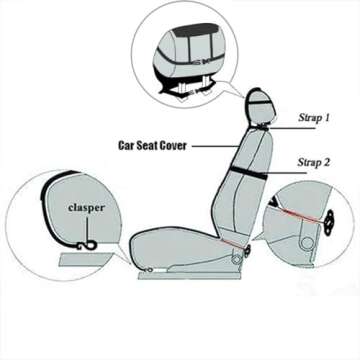 Altlue Real Genuine Sheepskin Seat Covers for Cars SUV Trucks Van RV Front Seats Sheepskin Car Seat Covers Sheepskin Automotive Seat Covers Fuzzy Fleece Fur Car Seat Covers Universal (1 Piece)