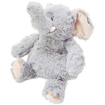 Warmies Microwavable & Weighted Stuffed Animals, Gray Elephant - Heated Stuffed Animal Plushie for Warmth & Comfort - Cute Soft Plush Toys for Boys, Girls, Babies & Toddlers