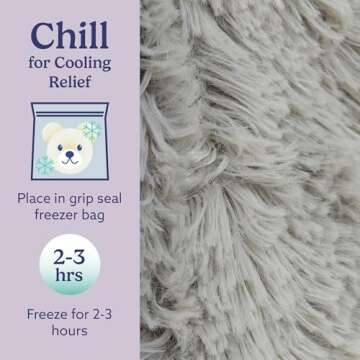 Warmies Microwavable & Weighted Stuffed Animals, Gray Elephant - Heated Stuffed Animal Plushie for Warmth & Comfort - Cute Soft Plush Toys for Boys, Girls, Babies & Toddlers