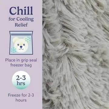 Warmies Microwavable & Weighted Stuffed Animals, Gray Elephant - Heated Stuffed Animal Plushie for Warmth & Comfort - Cute Soft Plush Toys for Boys, Girls, Babies & Toddlers