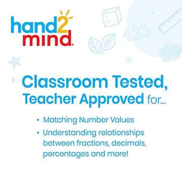 hand2mind Equivalency Dice, Large Foam Dice for Classroom, Subitizing Dice, Fraction Equivalency, Math Manipulatives 4th Grade, Educational Toys for Elementary Kids, Math Learning Tools (Set of 16)