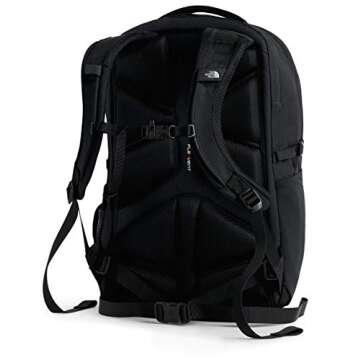 The North Face Women's Borealis School Laptop Backpack, TNF Black Heather/Silver Reflective, One Size