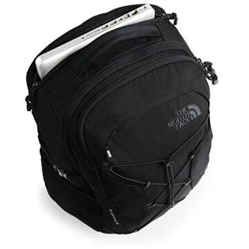 The North Face Women's Borealis School Laptop Backpack, TNF Black Heather/Silver Reflective, One Size