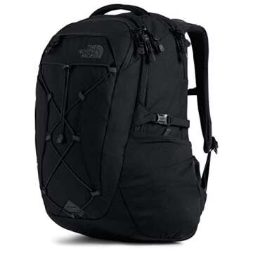The North Face Women's Borealis School Laptop Backpack, TNF Black Heather/Silver Reflective, One Size