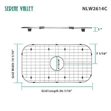 Serene Valley Sink Protector Grid 26-1/16" Stainless Steel