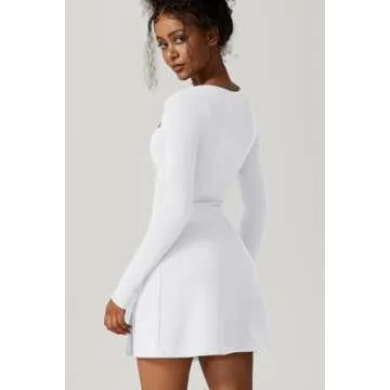 Stylish QINSEN Bodycon Mini Dress with Square Neck