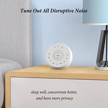Housbay White Noise Machine with 31 Sounds & NightLight
