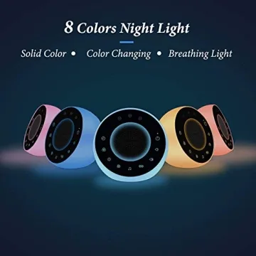 Housbay White Noise Machine with 31 Sounds & NightLight