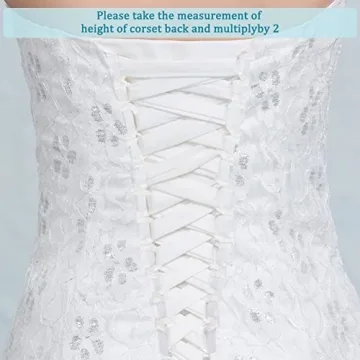 BENECREAT Corset Loops - Adjustable Satin Dress Tape