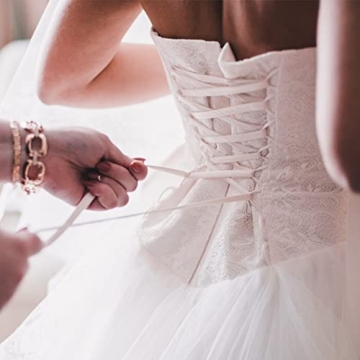 BENECREAT Corset Loops - Adjustable Satin Dress Tape