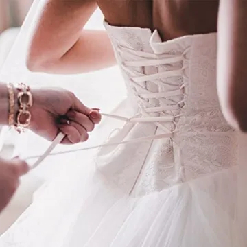 BENECREAT Corset Loops - Adjustable Satin Dress Tape