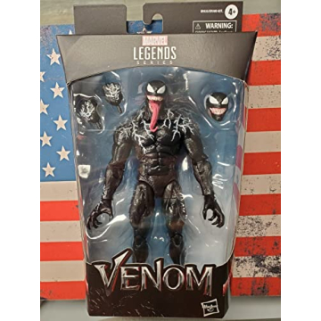 Marvel Hasbro Legends Series Venom 6-inch Collectible Action Figure Venom Toy, Premium Design and 3 ...