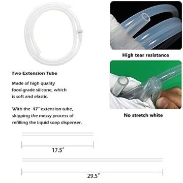 47" Soap Dispenser Extension Tube for Effortless Refills