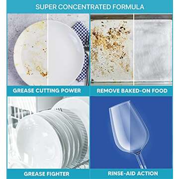 NATURE CLEAN Dishwasher Pods + Rinse Aid Liquid Set - Eco-Friendly Cleaning