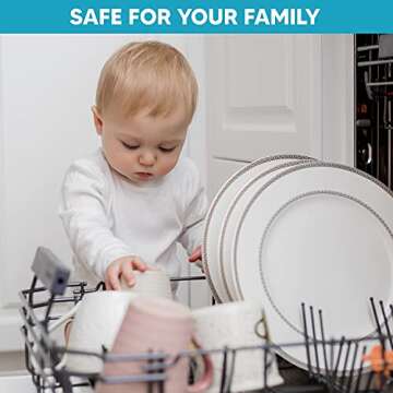 NATURE CLEAN Dishwasher Pods + Rinse Aid Liquid Set - Eco-Friendly Cleaning