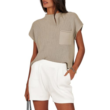 ANRABESS Women's Two Piece Summer Outfits - Stylish Knit Set for Comfort and Versatility