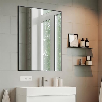 Elegant Black Bathroom Mirror 24x36 for Modern Homes