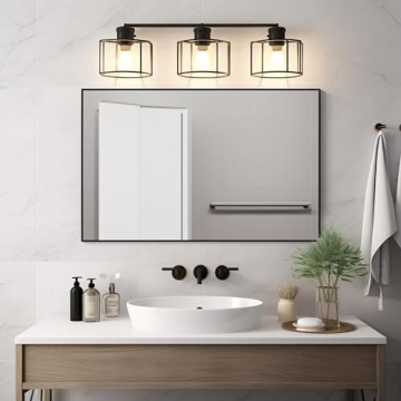 Elegant Black Bathroom Mirror 24x36 for Modern Homes