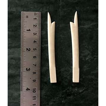 Professional Handmade Camel Bone Murri Set for Sitar Trim – 2 Piece Side Bone