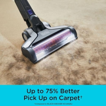 BLACK+DECKER Cordless Pet Vacuum 3X Cleaning 55 Min Runtime
