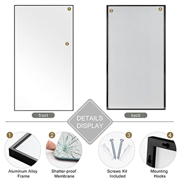NeuType 71"x34" Large Mirror - Stylish Full Length Reflection