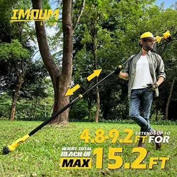 IMOUMLIVE Cordless Pole Saw & Mini Chainsaw for Tree Care