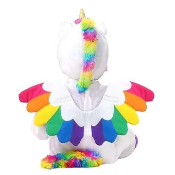 Spooktacular Creations Unicorn Costume, Jumpsuit with Wings and Star Wand for Kids Halloween Dress Up Party (3T (3-4 yrs)
