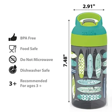 Durablezak 16oz Beach Life Kids Water Bottle Set