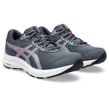 ASICS Women's Gel-Contend 8 Running Shoes, 10, Tarmac/Lilac HINT