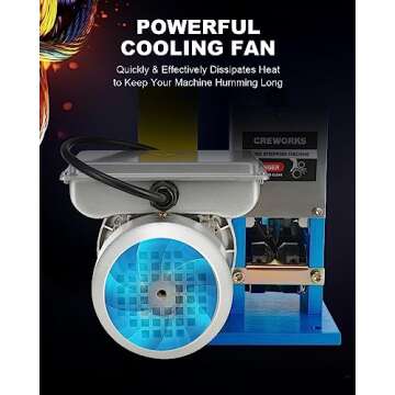 CREWORKS Electric Wire Stripper Machine, 0.06"-1" Automatic Wire Stripping Machine, Wire Stripping Tool for 1.5-25 mm Scrap Wire, 5 Channel Copper Wire Stripper Power Tool for Leftover Cable Recycling