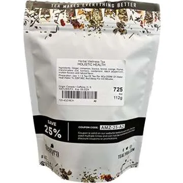 Tealyra - Holistic Health Tea - Turmeric Healthy Tonic - Ginger - Fennel - Cinnamon - Loose Leaf - All-In-One Wellness Blend - Caffeine-Free - 112g (4-ounce)
