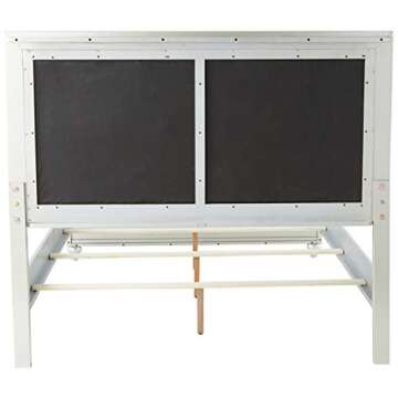 Global Furniture USA QB Riley Tufted, Queen Bed, Silver