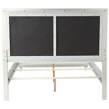 Global Furniture USA QB Riley Tufted, Queen Bed, Silver