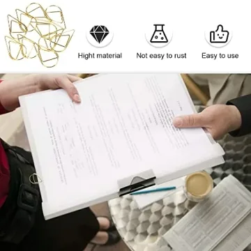 Elegant Golden Water Drop Paper Clips for Stylish Organization
