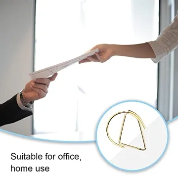 Elegant Golden Water Drop Paper Clips for Stylish Organization
