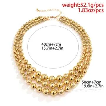 Charming Jovono Chunky Gold Necklace for Women Online
