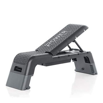 Power Systems Fitness Deck for Cardio and Strength Training, Black/Grey