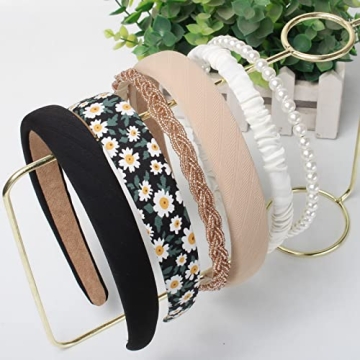 Cuizhiyu 6PK Elegant Non-Slip Headbands for Women & Girls
