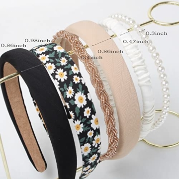 Cuizhiyu 6PK Elegant Non-Slip Headbands for Women & Girls