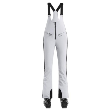 GSOU SNOW Women Ski Bib Pants Snow Overalls Snowboard Waterproof Windproof Insulated Slim Winter War...
