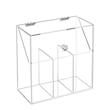 Vevitts Large-Capacity Acrylic Makeup Brush Organizer